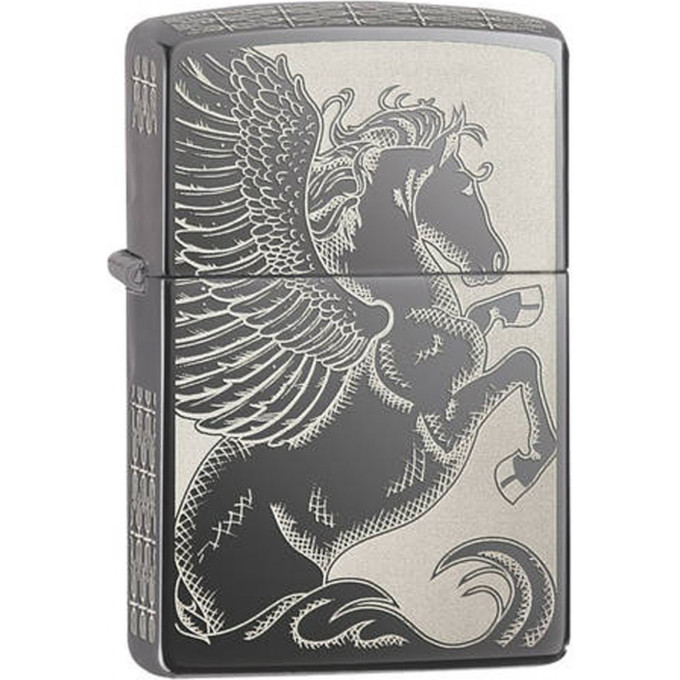 Zippo Classic 28802 — металлическая зажигалка, чёрная